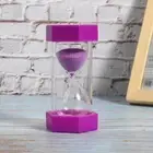 10 Minutes Sand Timer Purple Children Sand Clock Games Office Kitchen for Home