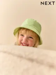 Green 100% Cotton Bucket Hat (3mths-16yrs) (AG9118) | $13 - $22