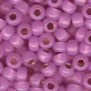 Dyed Pink Silver-Lined Alabaster Miyuki Seed Beads 6/0 (6-9644-TB)