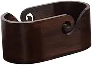 Nishiyuenyi Knitting Bowl, Sturdy Portable Wooden Yarn Organizer, Yarn Holder for Grandma, Crochet Lovers, Beginners, Mother and, Double Holes