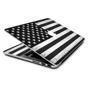 Skin Wrap for MacBook Pro 15 inch Retina Black White Grunge Flag USA America