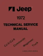1972 Jeep CJ Wrangler Wagoneer Shop Service Repair Manual Book Engine Drivetrain