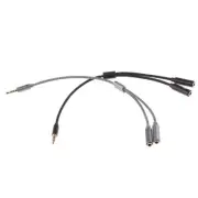 3.5mm Headphone Splitter Earphone Adapter 1 Male to 2 Female Jack Mic Y Spli'x'