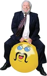 WALIKI Toys Adult Size Hopper Ball (Hippity Hop Ball Hopping Ball Hoppity Hop Ball Bouncy Ball with Handles Jumping Ball Yellow Pump Included) Like A BOSS