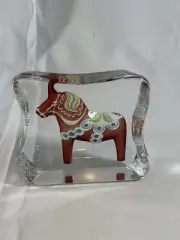 Maleras Sweden Crystal Handmade Dala Horst Large New In Box