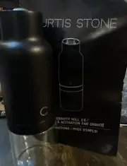 Curtis Stone Gravity Mill Salt Pepper Spice Grinder Black-New