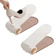 Shoe Slots Organizer - Adjustable Shoe Space Saver Shoe Holder | Shoe Storage Stacker Holder 4-Speed Shoe Stack Sandals Rack for Flat Shoes Slippers