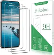 [Pokolan] 3 Pack Screen Protector for Samsung Galaxy S23 FE 5G Tempered Glass, 9H Hardness, Case Friendly, Bubble Free, Anti-Scratch, Ultra Resistant