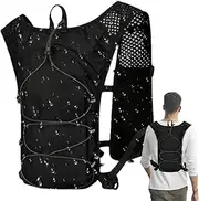 [Generic] Water Running Vest,Running Hydration Pack Vest | Lightweight Waterproof Chest Pack Gear Carrier Sports Accessories for Women Men Travel Hunting Jogging Hiking Camping