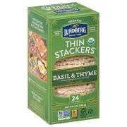 Lundberg Rice Cake Basil Thyme Org 6 oz (Pack of 6)