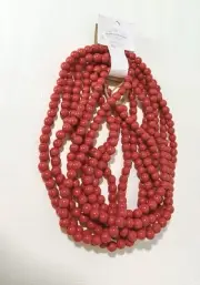 Wondershop At Target 18’ Tree Beaded Garland - Red