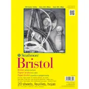 Strathmore 342109 Bristol Vellum Paper Pad 9"X12"-20 Sheets