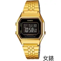 在飛比找蝦皮商城優惠-CASIO 卡西歐 熱銷復古小金錶×黑框數位電子錶(LA68