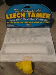 Lindy Leech Tamer Aqua-Flex Nightcrawler Mesh Bait Container Panfish Holder Bag