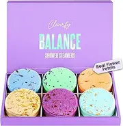 Cleverfy Shower Bombs - Set Of 6 Pieces Aromatherapy Shower Steamers With Essential Oil - Our Shower Melts Work On The Same Principle As Vapor Bath And Shower Bombs Aromatherapy