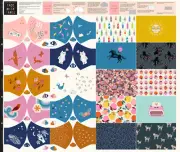 Moda RUBY STAR MASK PANEL RS5036 MASK Panel Quilt Fabric ADULT