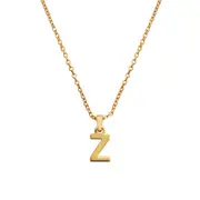 Culturesse 50cm Initial Z Pendant 24K Gold Plated Necklace Fashion Jewellery