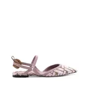 [Fendi] Fendi Colibrì Lite Ballet Flats 36 IT PINK/BLUE