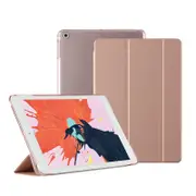 MCC iPad mini 7 (A17 Pro) Tri-Fold Smart Cover Semi-Clear Back Case Apple mini7 7th Gen A17Pro [Rose Gold]