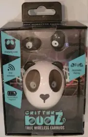 Critter BudZ Wireless Bluetooth Earbuds Charging Case Automatic Pairing Vivitar