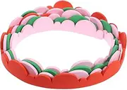 jojofuny 4pcs Decorative Flowers Scalloped Bulletin Board Border Trim Wear Resistant Classroom Decor for Chalkboard Whiteboard Office and Home Use