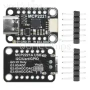 MCP2221A USB to GPIO ADC/I2C Converter Adapter Module Breakout Board Type-C New