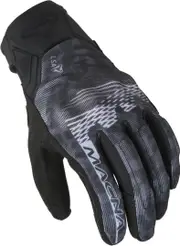 Macna Recon 2.0 Leopard Ladies Motorcycle Gloves, black-grey, Size XS for Women Black Grey