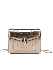 Bulgari Serpenti Forever Crossbody Bag in Metallic Antique Bronze