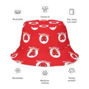 Cute + Reversible Heart Logo Bucket Hat