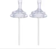 Lion & Lady Toddler Silicone Straw Cup Adaptor Twin Pack - Baby Sippy Cups 6-...