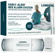 Lunderg Early Alert Bed Alarm for Elderly Adults - Wireless Sensor Pad & Page...