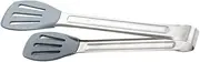 PartyKindom High End Stainless Steel Silicone Steak Tong Kitchen Cooking Tongs Sturdy Food Clamp Easy to Use