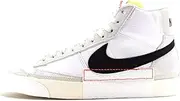 [Nike] Men's Blazer Mid 77 Pro Club, White/Black-Light Bone, 8 M US