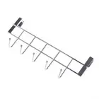 5-Hooks Clothing Coat Towel Hanger Rack Holder Shelf Over Door Home Bathr-FE