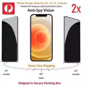 Screen Protector for iPhone X XS MAX 15 14 12 13 ProMAX PRIVACY FULL COVER GLASS