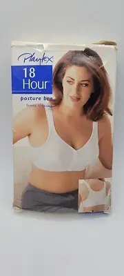 Playtex 18 Hour Bra Posture Front Close 42B White NOS