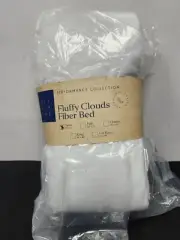 Ella Jayne Lofty 100% Cotton Plush Gel Fiber Filled Mattress Topper, Twin New