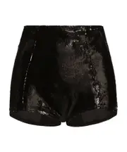 High-rise sequined shorts IT40,IT42,IT38 Black
