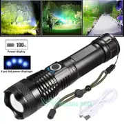 lamparas de mano recargables led linternas alta potencia 9000000 lumens potente