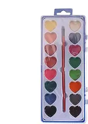 Heart Watercolor Paint Set - Watercolor Palette | Watercolor Paint Set | Watercolor Painting Palette | Watercolor Art Painting Palette Kit | Unique Heart Design Crafts Painting Kits For Watercolorists