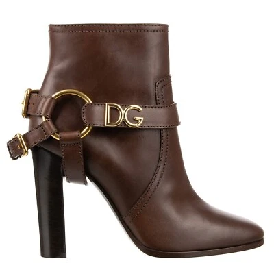 Dolce & Gabbana Dg Strap Ankle Boots Caroline Braun Gold 12012