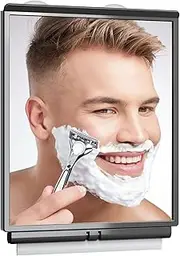 ToiletTree Products Fogless Shower Bathroom Mirror With Squeegee And Travel Bag