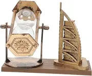 Kisangel Retro Timer Vintage Sandglass Decor for Office Home Elegant Desktop Ornament with Sand Flow Unique Housewarming Special Occasions