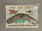 Rare Handmade Vintage 1991 Good Luck Boomer Boomerang Souvenir From Australia