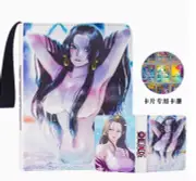 One Piece TCG Binder Premium leather ROBIN BOA WAIFU BIKINI KAWAII 4 POCKET