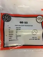 GE-22 NPN SILICON POWER TRANSISTOR NOS