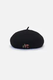 Toadstool Embroidered Beret
