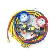 Yellow Jacket 46048 4-Valve BRUTE II Test/Charging Manifold, Gauges