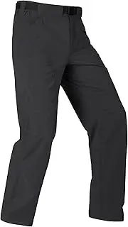 [FREE SOLDIER] Men's Outdoor Cargo Hiking Pants with Belt Lightweight Waterproof Quick Dry Tactical Pants Nylon Spandex (30W/32L Black)