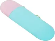 Gatuida Portable Toothbrush and Toothpaste Storage Case Travel Wash Holder for Toothbrush and Toothpaste for Camping and Daily Use Adorable Pink and Light Blue Design